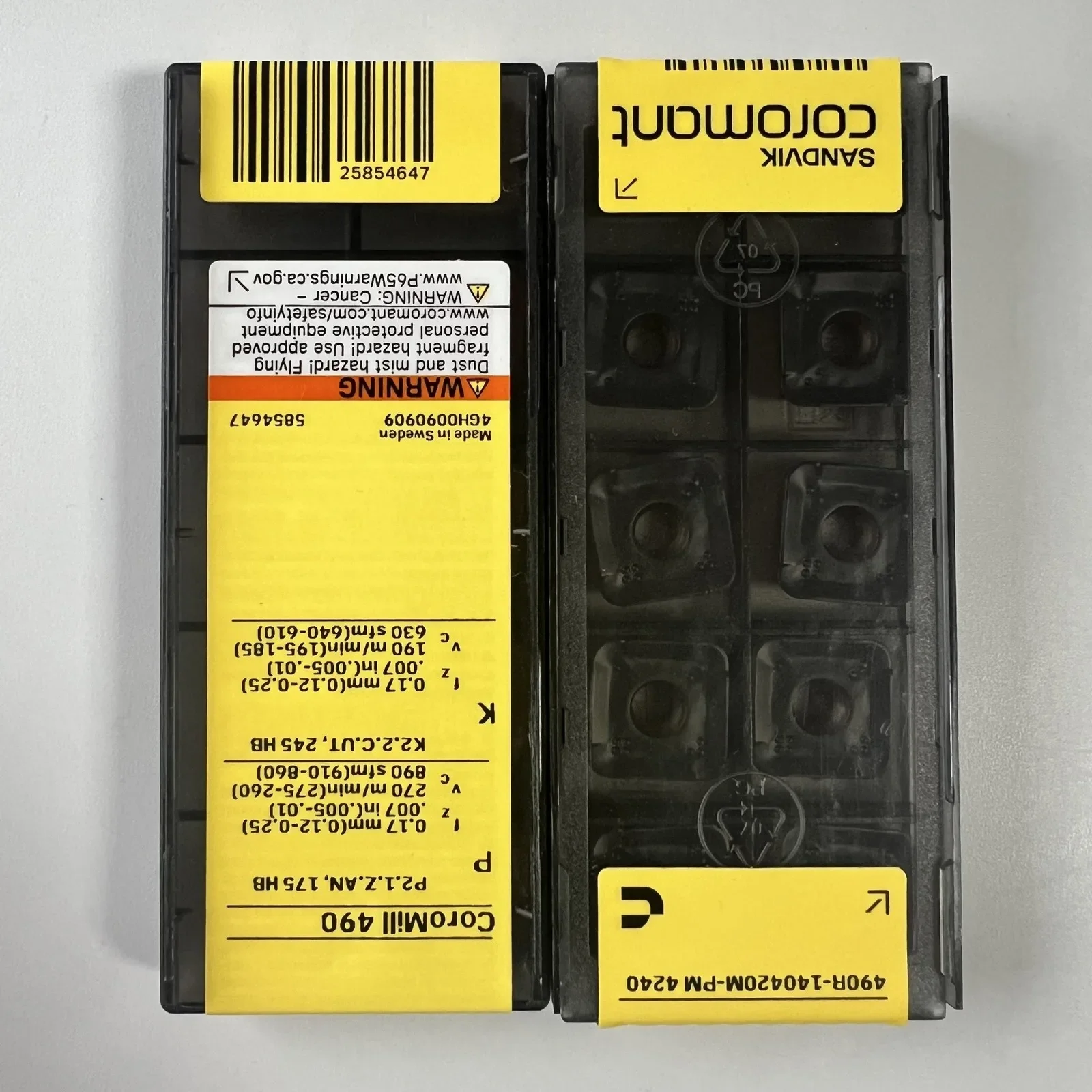 

SANDVIK-Coromant / 490R-140420M-PM 4240 / 10 Pcs