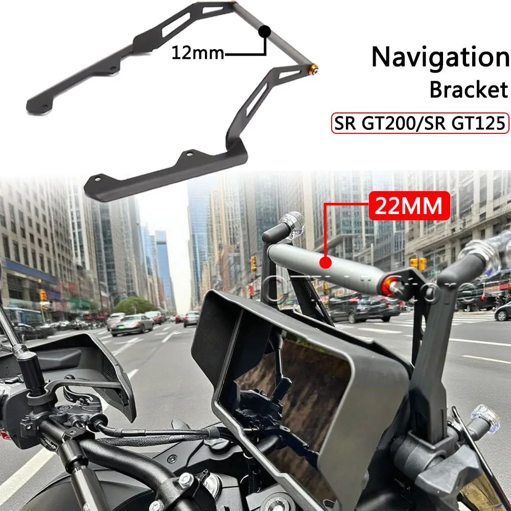 

Аксессуары для мотоциклов 12 мм/22 мм, кронштейн для GPS-навигации, поддержка беспроводной зарядки для Aprilia sr gt200 SR GT200 GT 200 2022 2023