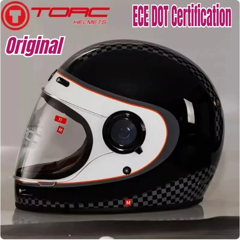 

ГОРЯЧИЙ TORC T1 мотоциклетный винтажный шлем для мужчин, мотоциклетные шлемы для мотокросса, анфас, крутой локомотив Capacete De Moto