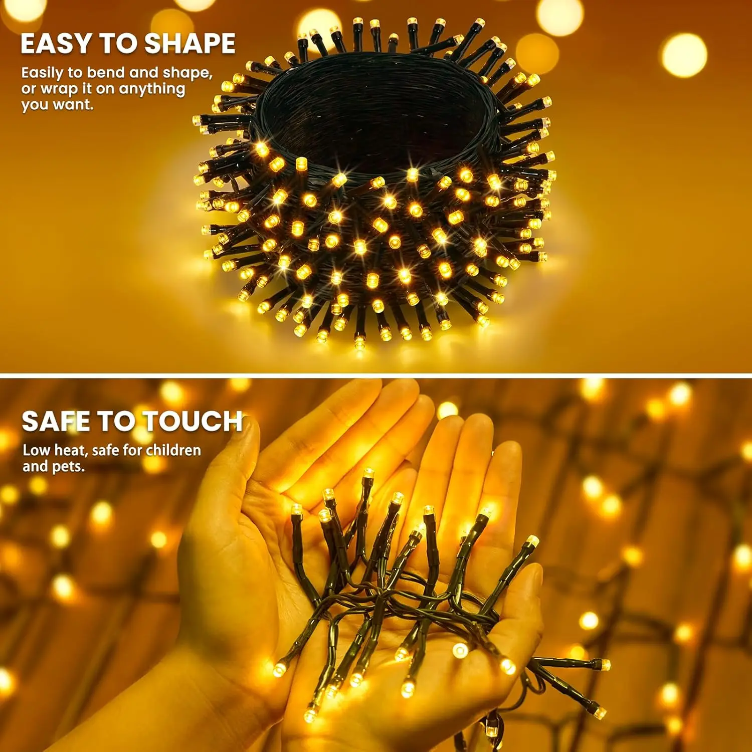 

Solar Fairy Lights Outdoor Waterproof LED String Strip Light for Garden Wedding Christmas Street Garland Lamp 22M 200LED