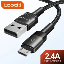 Toocki Micro USB Cable Fast Charging Data Cable For Xiaomi Realme Redmi Samsung S6 S7Mobile Phone Charger Cord Micro USB Wire