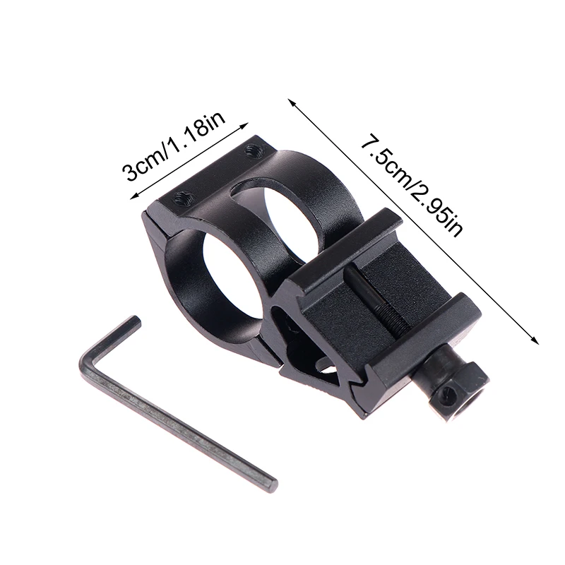 1Pair Tactical 25.4mm Quick Release Offset Flashlight Scope Mount 20mm Rail 45 Degree Sight Mount Hunting Accessories