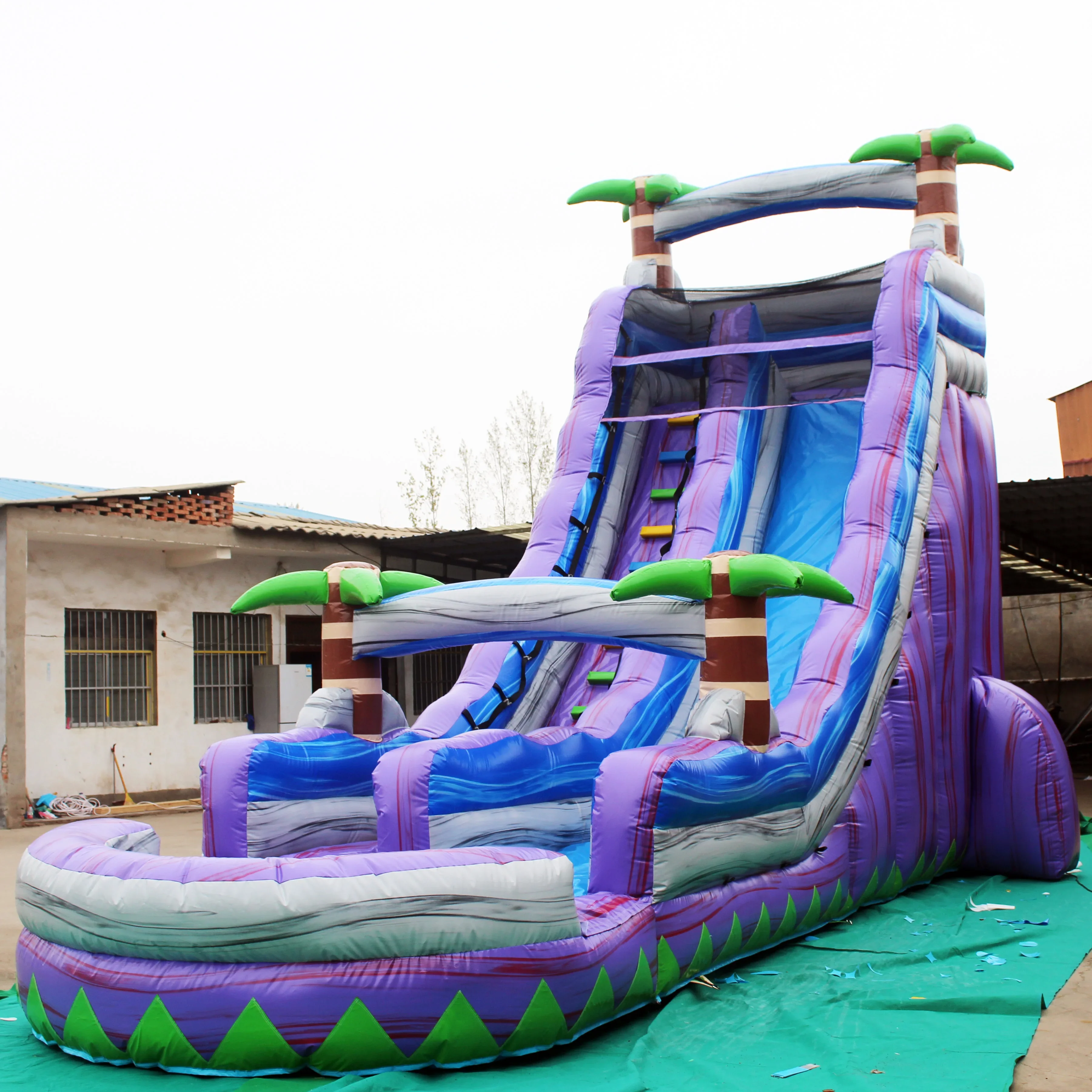 2024 New Design Winter Inflatable Bounce House White Mini Inflatable Bouncy Castle Combo Bounce for Wedding