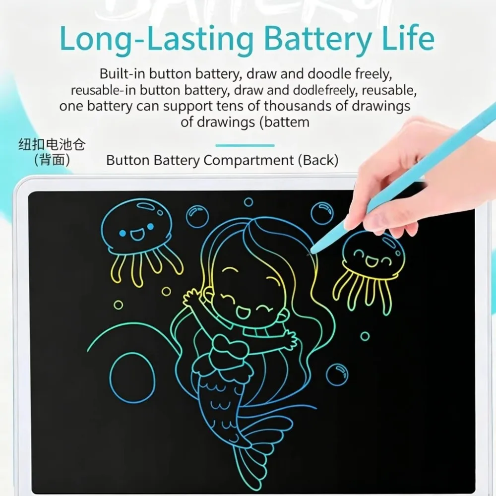 Counting Practice 11/13/16 Inch LCD Writing Board LCD Reusable Drawing Tablet Chalkboard Color Doodle Writing Tablet Gifts