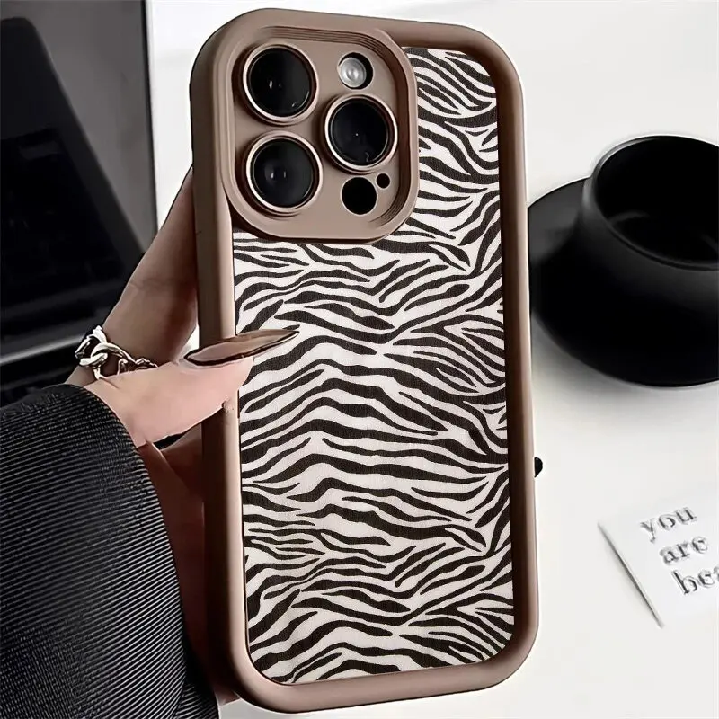 Fashion Zebra Stripe Leopard Pattern Case For Huawei Nova Y70 3 4 7 10 SE 6i P20 P30 P40 Mate 20 30 40 Pro Soft Back Cover