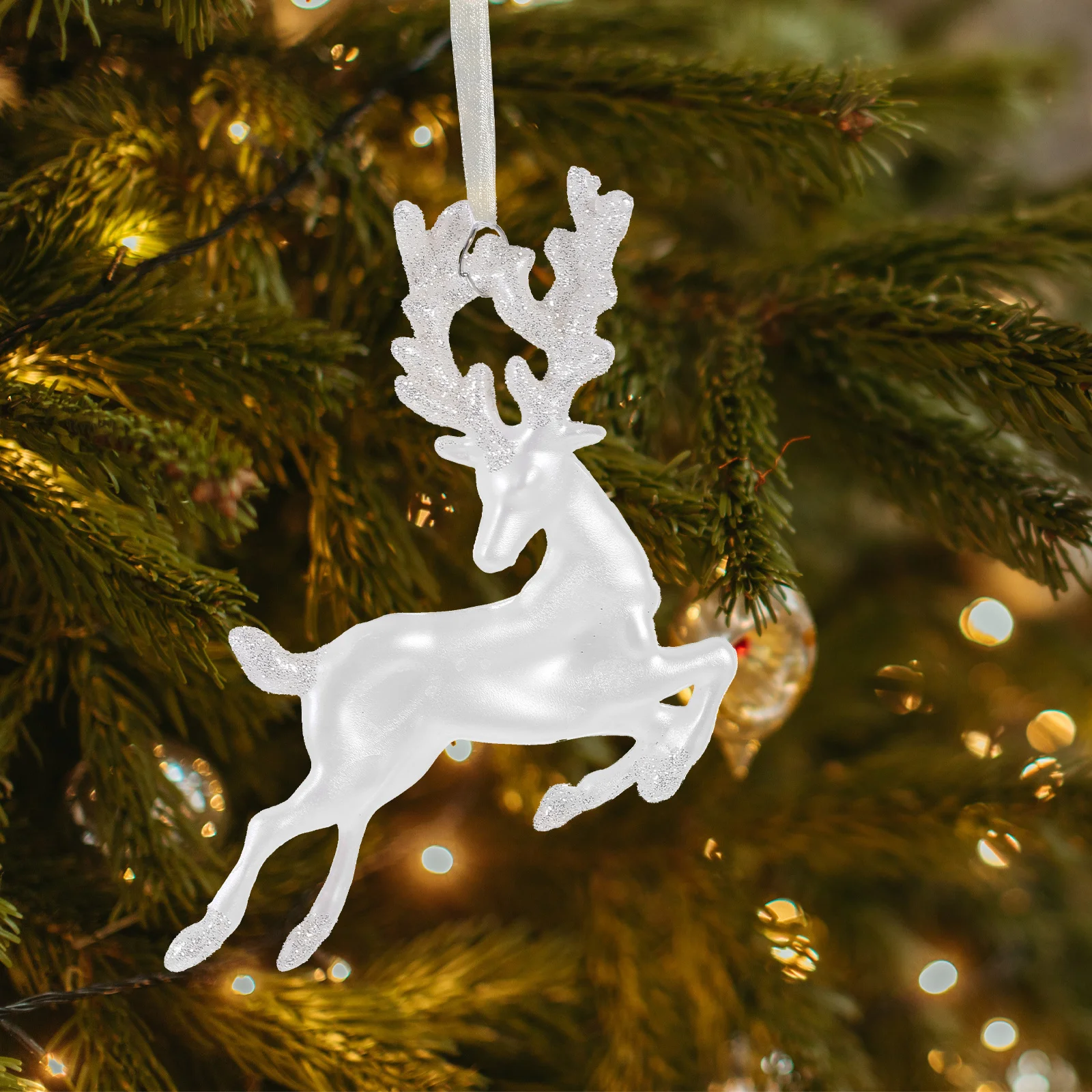 

Christmas Elk Pendant Xmas Tree DIY Ornament Festive Home Decor Elegance Design Christmas Tree Hanging Figurines