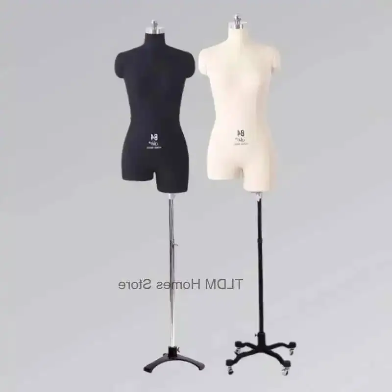 

Matel Cotton Cover Professional Level Sewing Base Mannequin Pvc Body Can Be Pined Mannequins Half-body Woman Dressmaker Hot