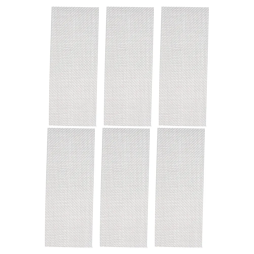 

6Pcs Wear-Resistant Stainless Steel Wire Mesh Aquarium Accessory Multi-Function Bendable Pad for Underwater Plants