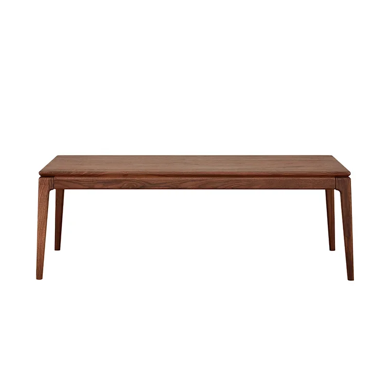 

Solid Wood Coffee Table Living Room Rectangular Household Solid Wood Tea Table Modern Minimalist Black Walnut Wooden Furniture