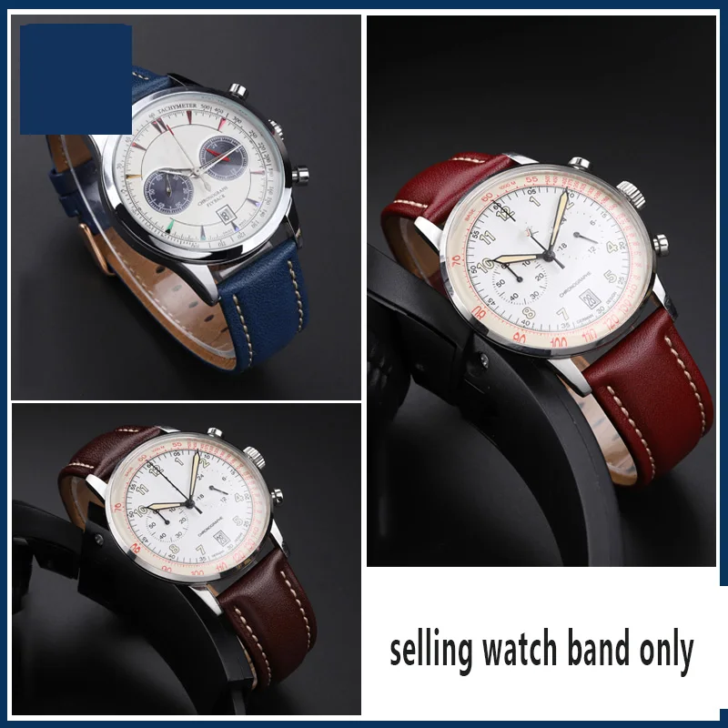 حزام ساعة من جلد البقر العتيق من الفولاذ المقاوم للصدأ ، إكسسوارات إبزيم لشركات الطيران ذات الوقت ، المنتقمون ، شركات الطيران الأسطورية ، بويا ، 22