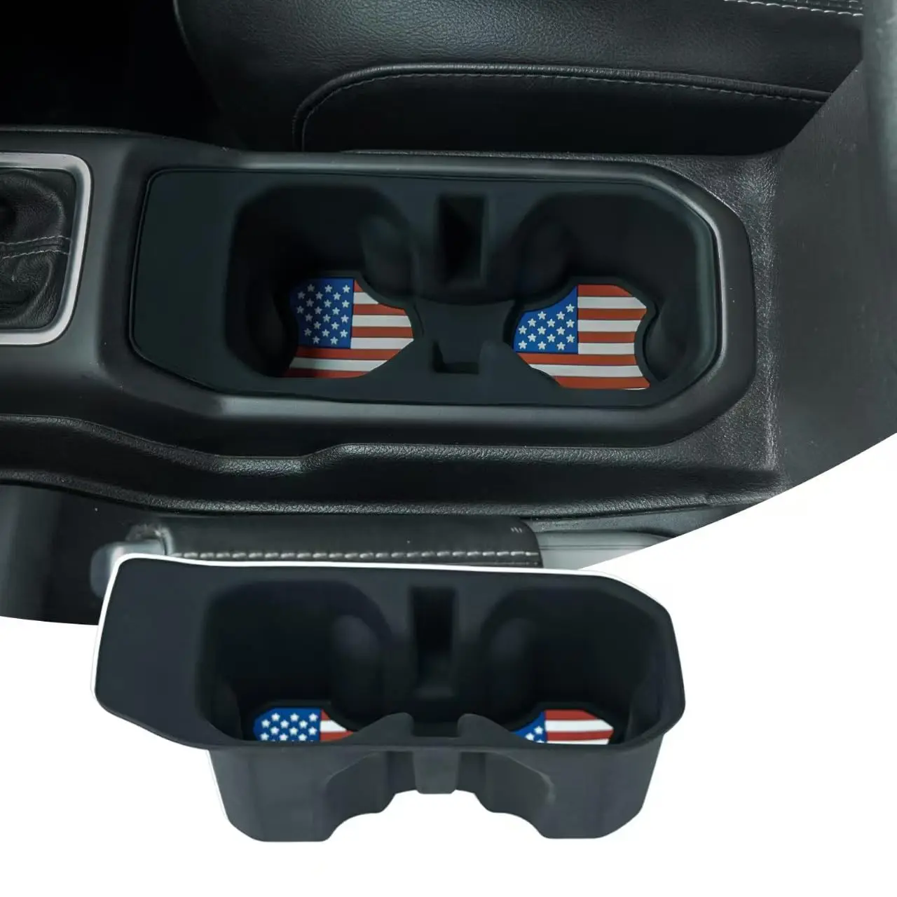 

Подстаканник на центральной консоли, противоскользящий коврик из силикагеля для Jeep Wrangler JL JLU 4XE и Gladiator JT 2018-2025