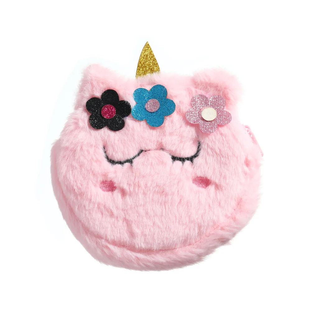 Sac à bandoulière en peluche de dessin animé pour enfants, sac à fleurs pour filles de la maternelle, cadeaux de fête, mignon, Nairobi, Orn