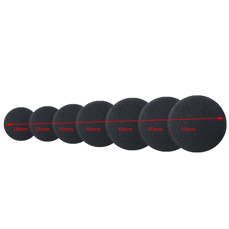 1 Pair Round Sponge Earpads for Headphones in Sizes 30/35/40/45/50/55/60/65MM Earpads & Headphone Covers