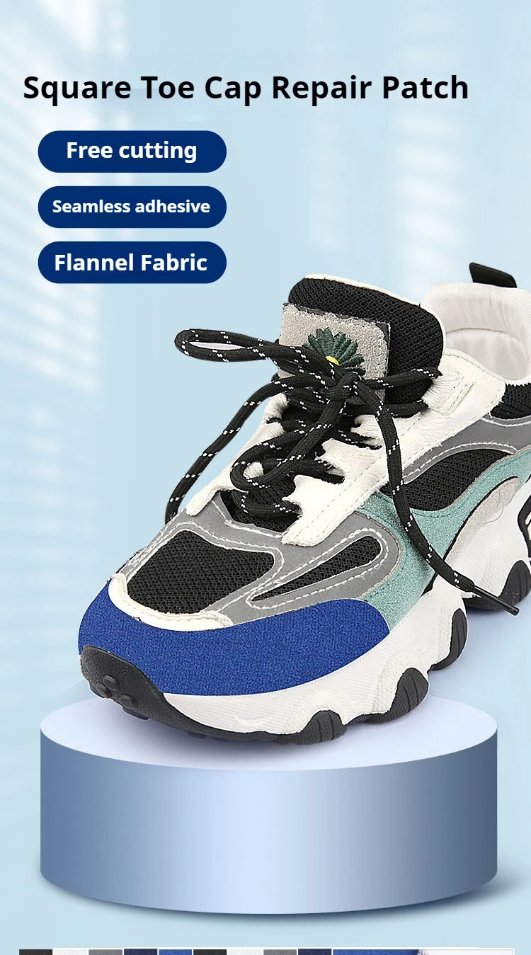 Mesh-Sneaker-Reparaturzubehör, fester, selbstklebender Fersen-Anti-Abrieb-Aufkleber, oberes zerrissenes Futter, Reparaturaufkleber, 1 Stück/3 Stück – Detail 1