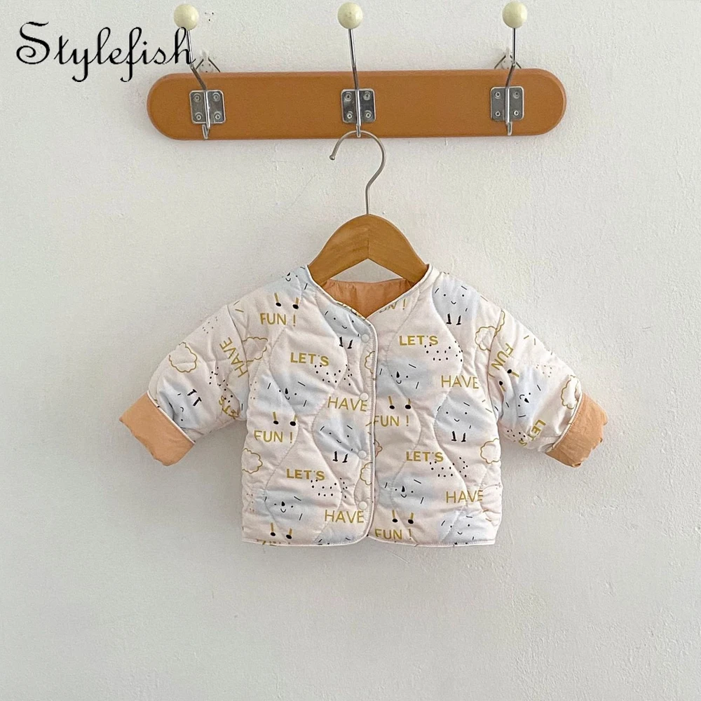 

Autumn and winter new style baby clothes for 0-3 years old, cute and fashionable baby wears cotton coat on both sides