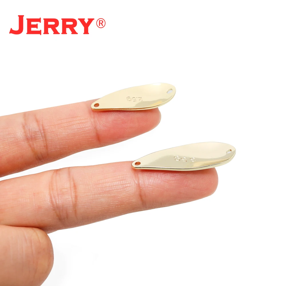 Jerry 2.5g 3.5g Shengyu Fishing Pesca Unpainted Trout Spoon Bait Brass DIY Blanks Metal Fishing Lures For Trout Perch Salmon