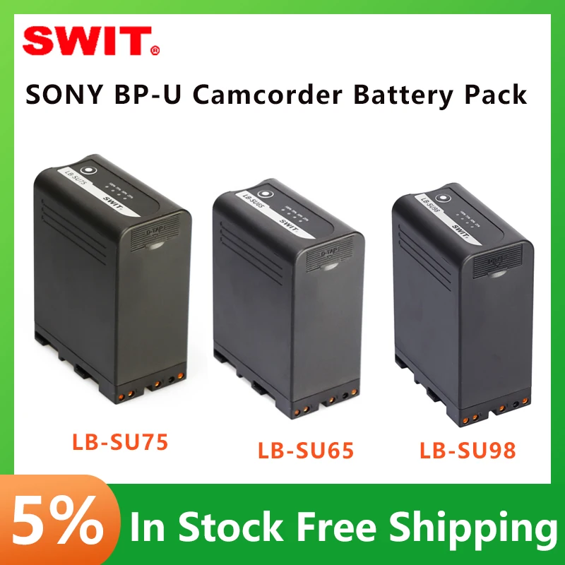 SWIT LB-SU98 LB-SU75 LB-SU65 SONY BP-U Camcorder Battery Pack 14.4V 98Wh / 6.8Ah Capacity  Voltage Li-ion Battery