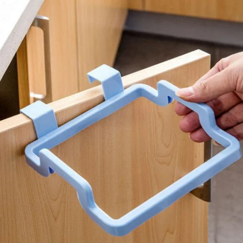 Bin Bag Bracket Hook Kitchen Plastic Bag Hanger Hanging Garbage Can Hanging Garbage Rack Cabinet Door Back Type