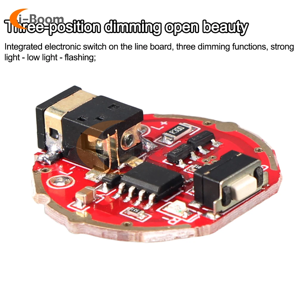 DC USB Charging Driver Board torcia L2 / U2 lampadina alimentazione scheda di alimentazione MCU IC luce regolabile IIntensity con indicatore