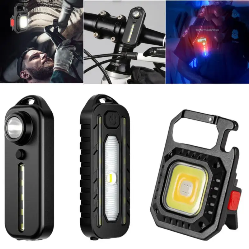 New LED Red Blue Shoulder Police Light With Clip USB Rechargeable Flashlights Warning Safety Torch Bike Warn Lantern Light