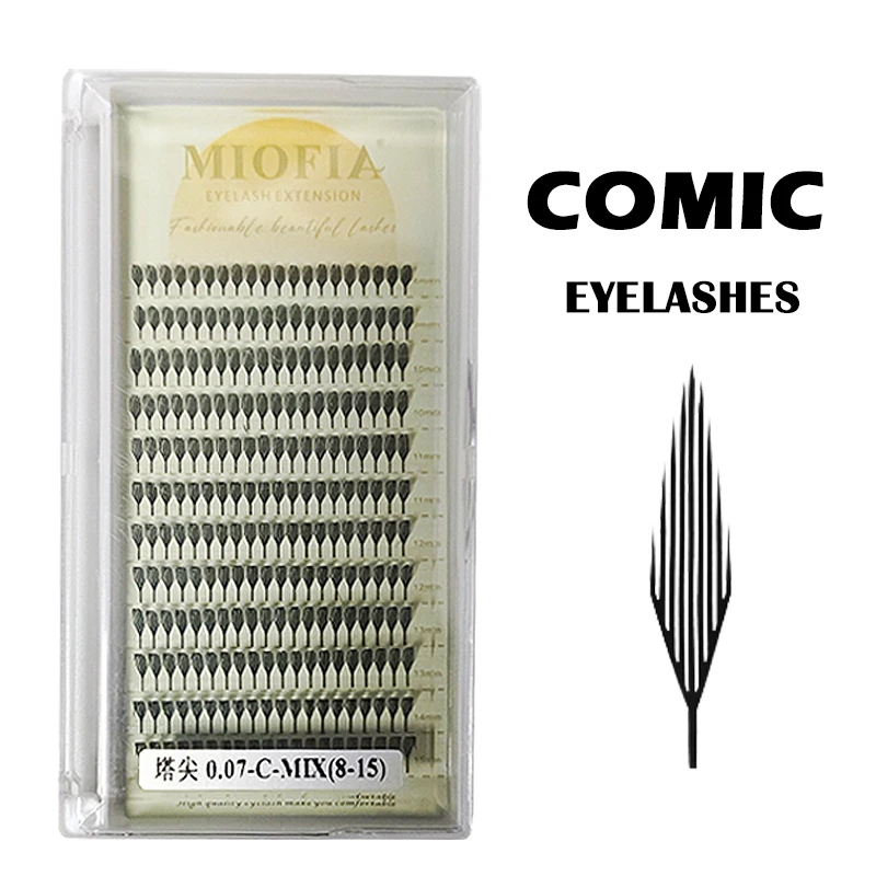 

Anime Spire Eyelash Extension Feather Shape C/D Curl 8-15mm DIY Russia Manga Effect False Lashes Makeup Tolls wholesale
