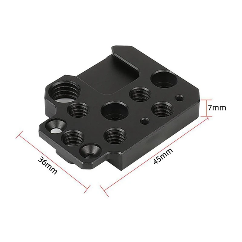 1 Juego para DJI Ronin RSC2 estabilizador RS3 placa de expansión aleación de aluminio portátil instalar Monitor placa de expansión