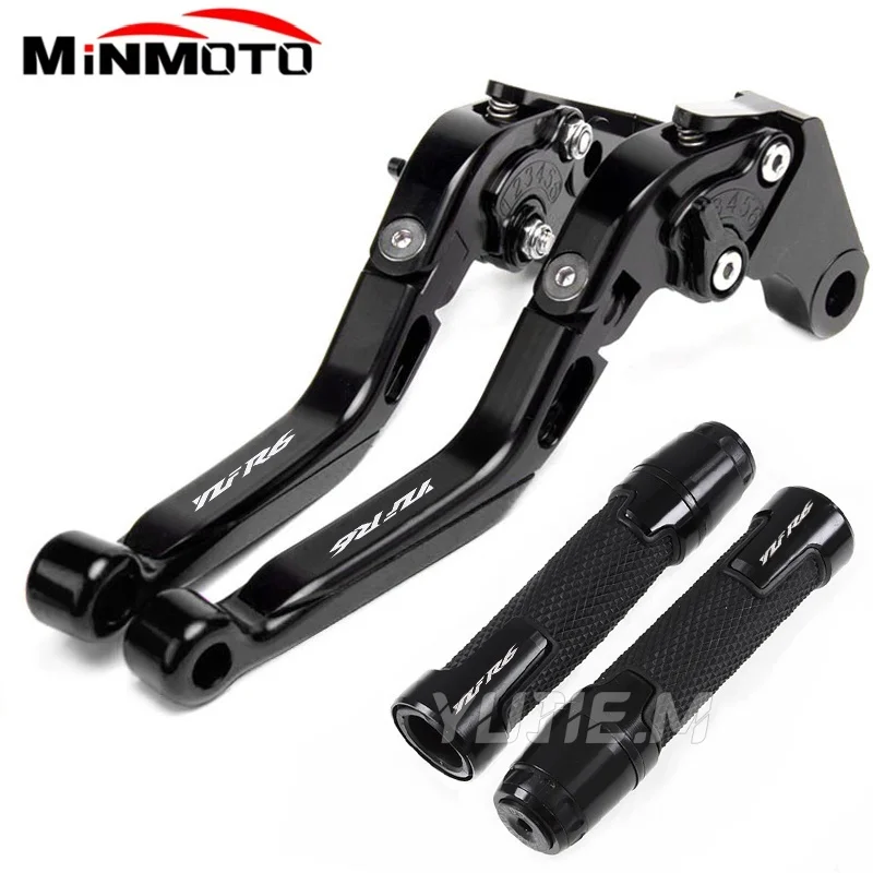 For YZF-R6 YZF R6 YZFR6 2005-2016 Motorcycle Brake Clutch Levers 7/8"22MM Handlebar Grips Handle Bar Grip Ends - view 4