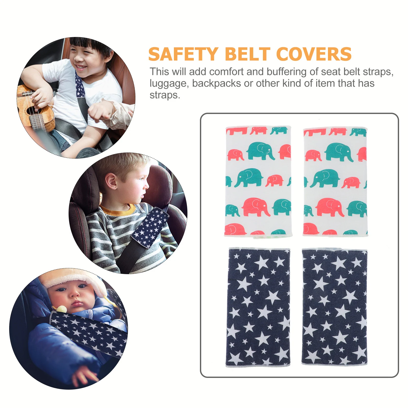 مجموعتان من أغطية الأمان وسادات ملونة ومتينة وأكمام واقية وأغطية أوتوماتيكية مريحة #3