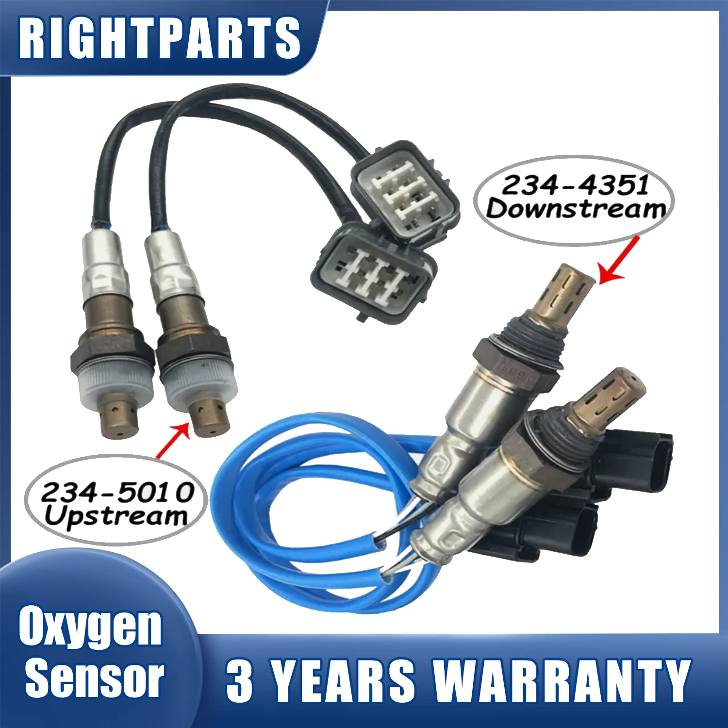 

234-5010 234-4351 Upstream+Downstream Oxygen O2 Sensor For Acura TL 3.2L 3.5L 2007 2008 36531-RCA-A01 36531RCAA02 36532-RYE-A01