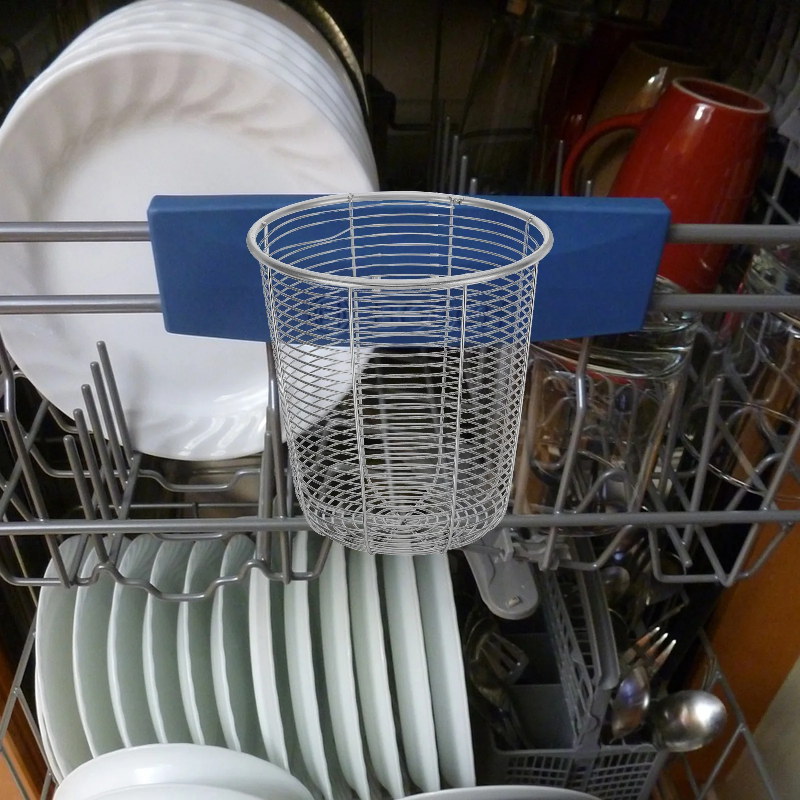 

Держатель для посуды из нержавеющей стали для посудомоечной машины, сливная корзина с палочками для еды, ложками, лопаточками, хранения столового серебра