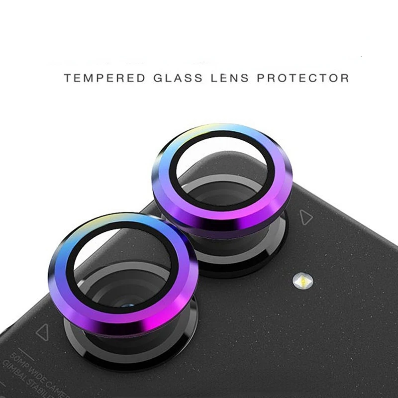 For Asus Zenfone 10 5G Case 3D Curved Tempered Glass Camera Protector Cover Zenfone10 Zen Fone 10 Fone10 5G Matel Ring Lens Cap