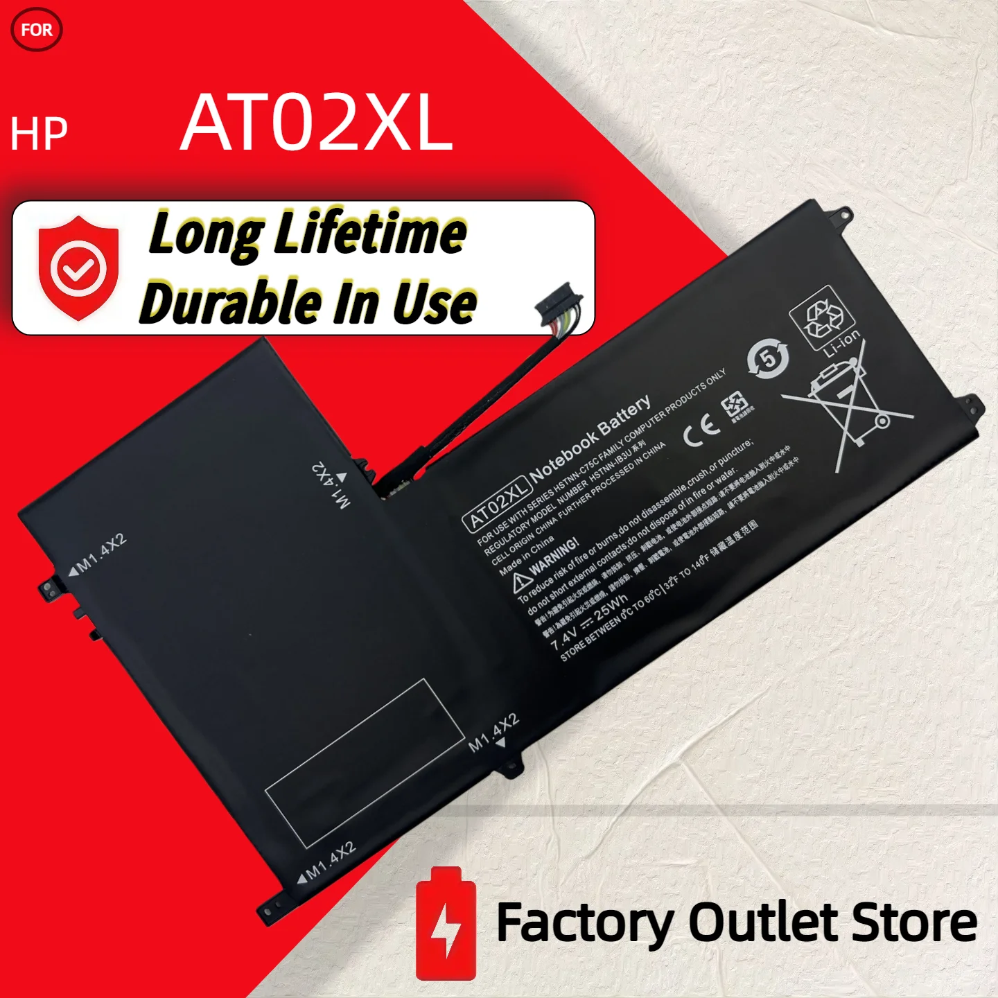 Wholesale And Retail AT02XL For HP Battery  ElitePad 900 G1 Tablet D3H85UT D7X24PA HSTNN-C75C HSTNN-QR03 HSTNN-DB3U