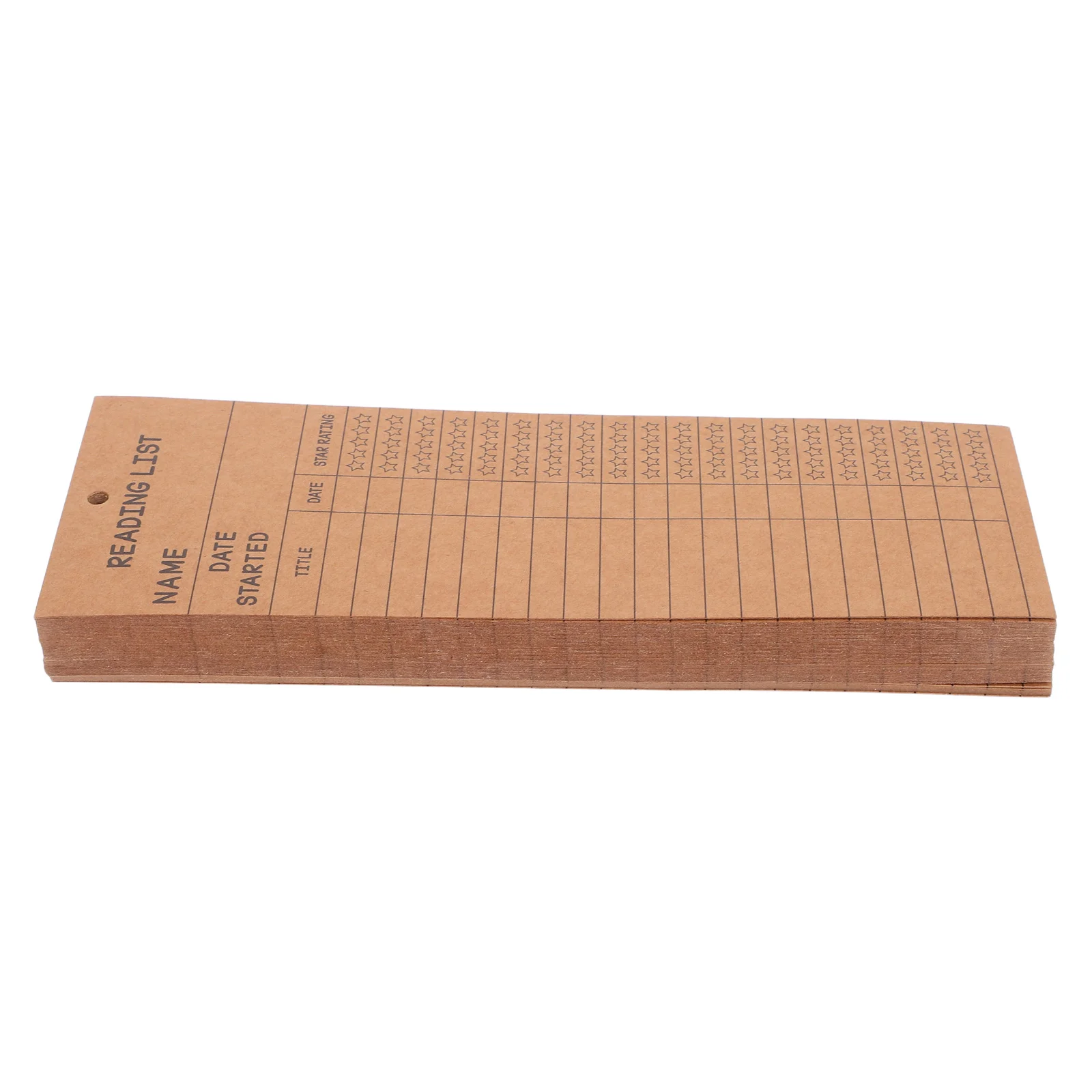 50 Pcs Read List Bookmark Reading Accessories for Lovers Paper Tracker Bookmarks