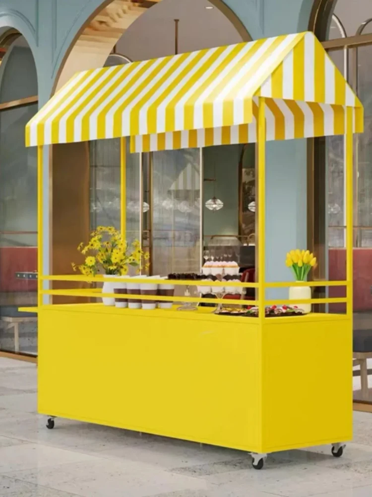 

A Outdoor stall trolley Night market Mobile stall Snack car Food truck Commercial float Market stall Truck