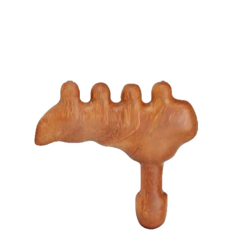 

1pcs Foot Leg Massager Acupuncture Acupoint Stick Sandalwood Hammer Meridian Massage Comb Health Beauty Tools