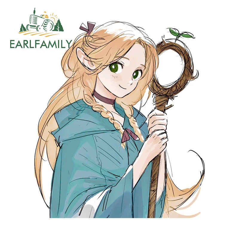 

EARLFAMILY 13cm x 11.2cm Marcille Donato Anime Car Sticker Cute Loli Kawaii Funny Decal Waterproof Laptop Motorcycle Decoration