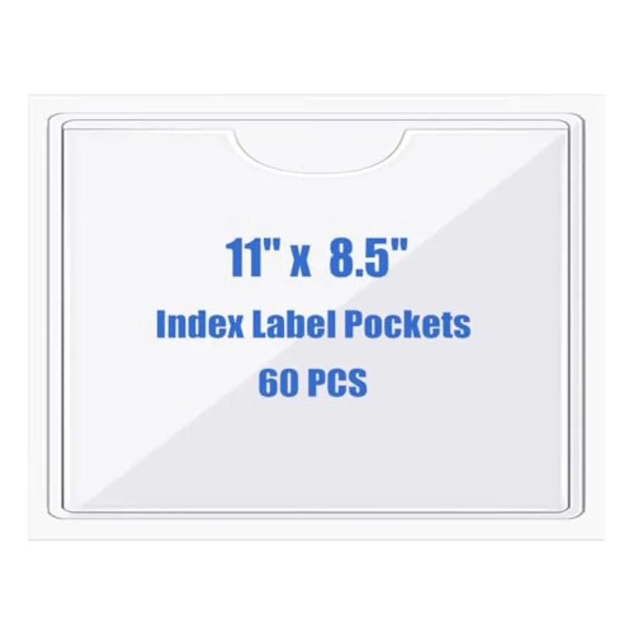 

0 шт. самоклеящихся карманов для ID-карт с верхним открытием, прозрачные пластиковые держатели для этикеток, для заметок, библиотеки и бизнеса, с клейкой основой