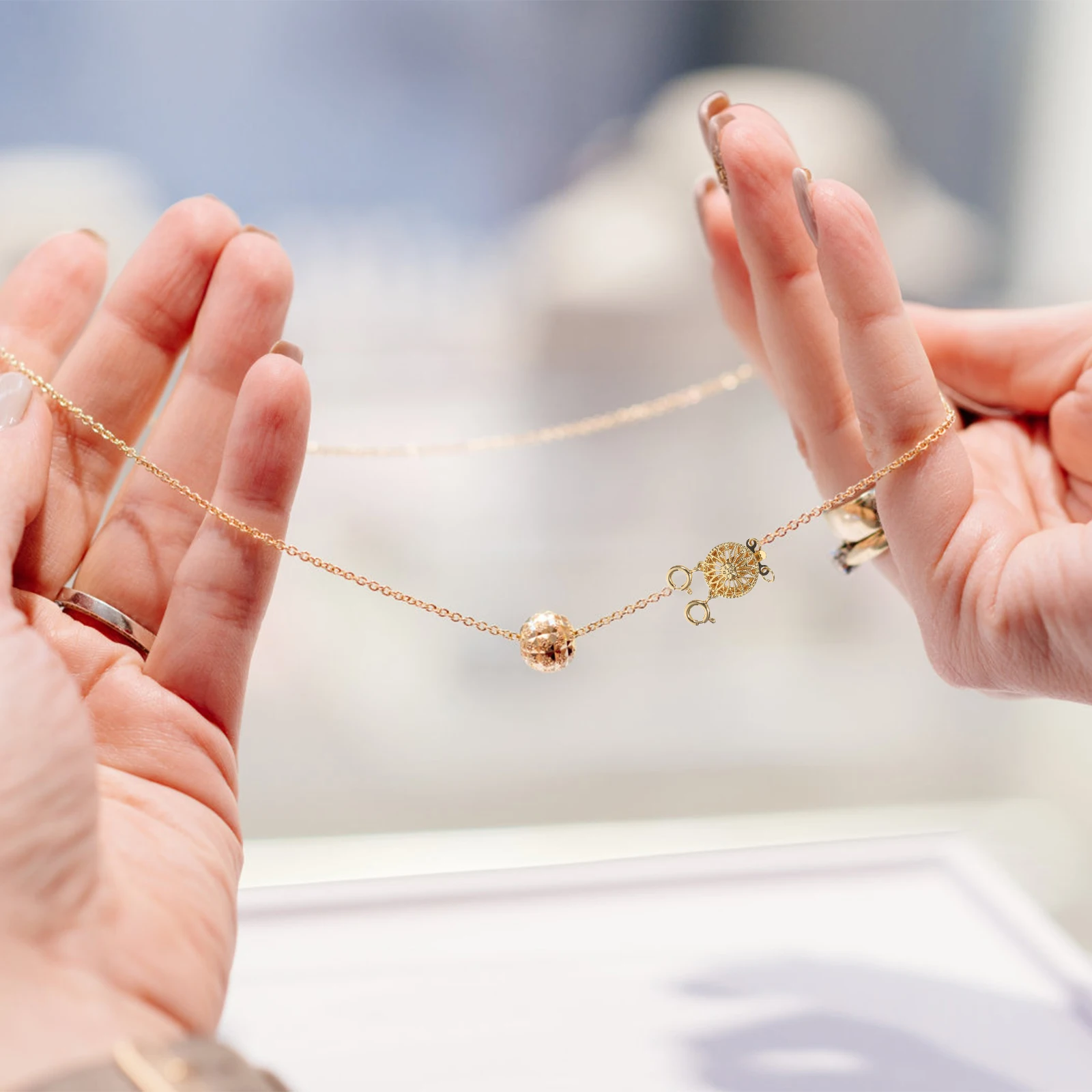 3 قطعة فواصل طبقات القلادة موصلات نحاسية للقلائد المتعددة مستلزمات صناعة المجوهرات المشابك المضادة للتشابك