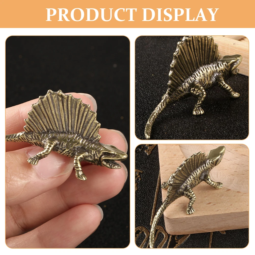 

Brass Dinosaur Ornament Desktop Vintage Decor Retro Mini Office Home Party Decoration Gift Living Room Study Bedroom Tea