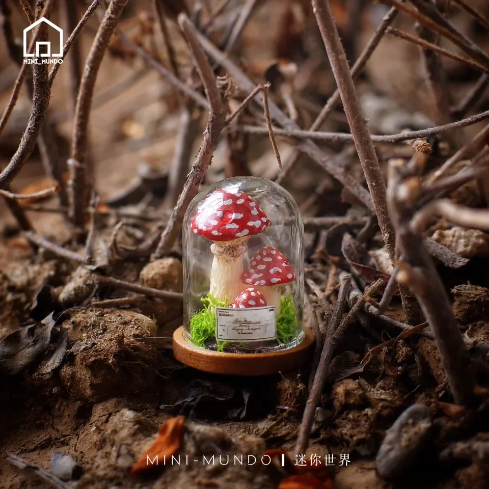 

1:6 Doll House Mini Model Furniture Accessories Clay Mushroom Resin Crystal Ornament Bjd Gsc Blyth Soldier Lol Miniatures Decor