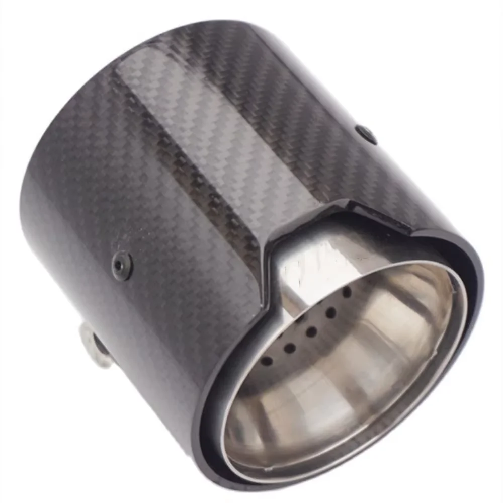 1 Piece M Performance Exhaust Tip 93mm Fit for Modified M2 M3 M4 3 Series 4 Series Carbon Fiber Car Accessories Muffler Pipe