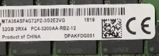 

For 32GB 2RX4 PC4-3200AA-R MTA36ASF4G72PZ-3G2E7