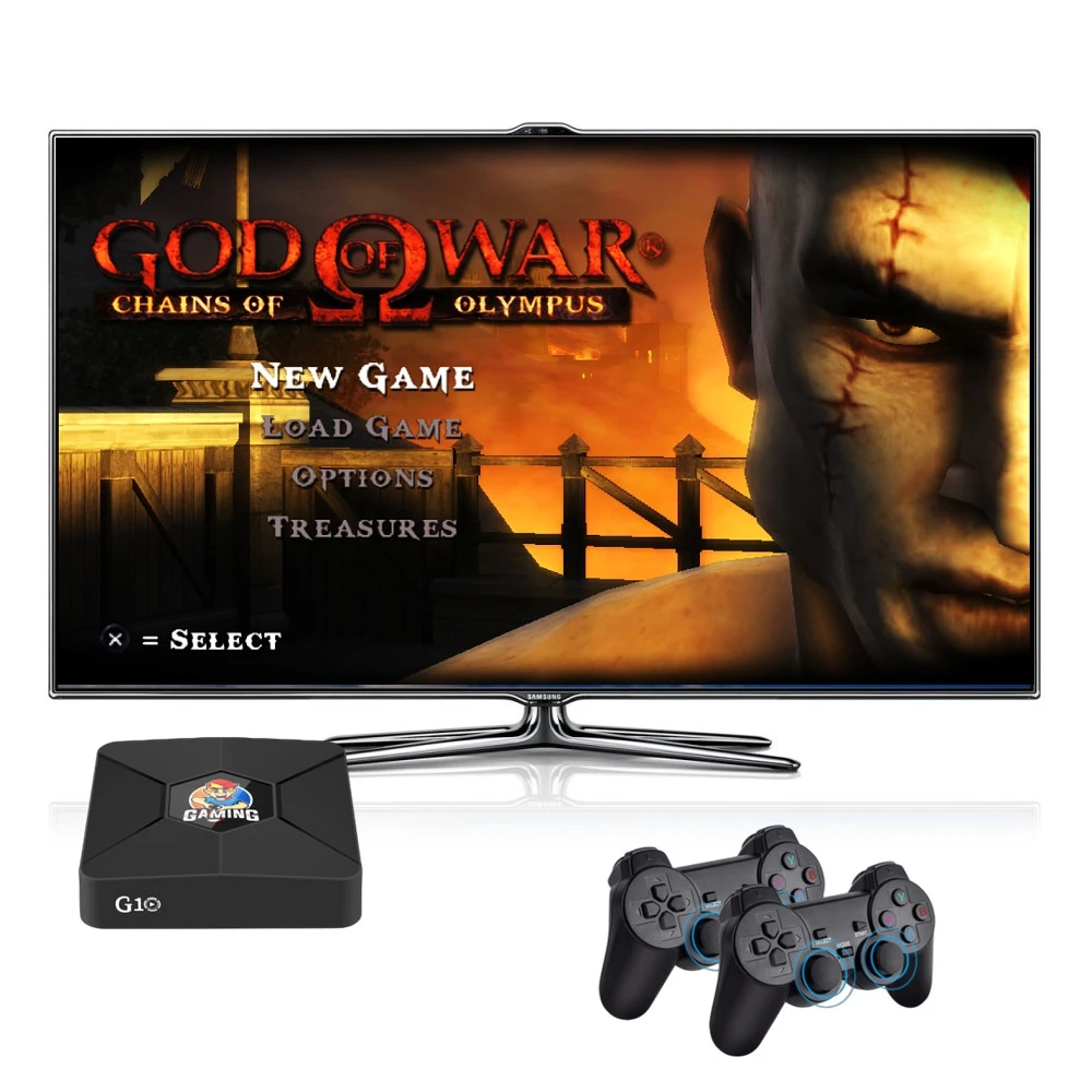 

2024 Dual System Video Game Console & Android 12 Smart TV Box 64G 30000+ Retro Games 2.4G Gamepad 14 emulators 4K Set Top Box