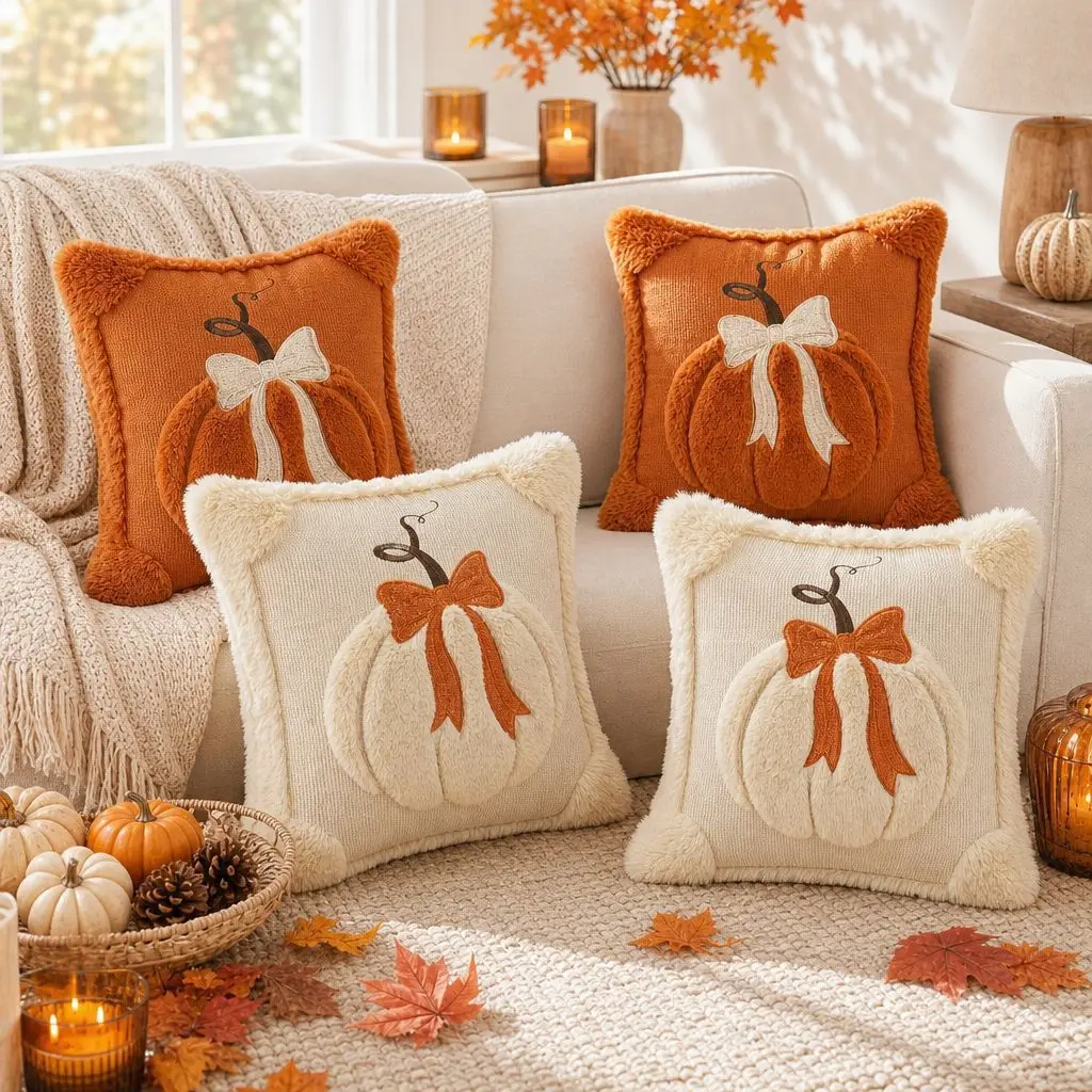 Sofa cover Pumpkin Pillow Pillow Cushion cover Decorative Thanksgiving Halloween Decorations autumn 45x45 cushion cover home dec