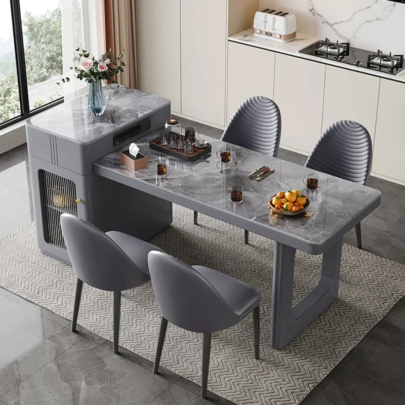 Modern Kitchen Table Extendable Dining Expandable Coffe Tables Extended Type Side Bed Ceramic Console Islands Transparent Craft