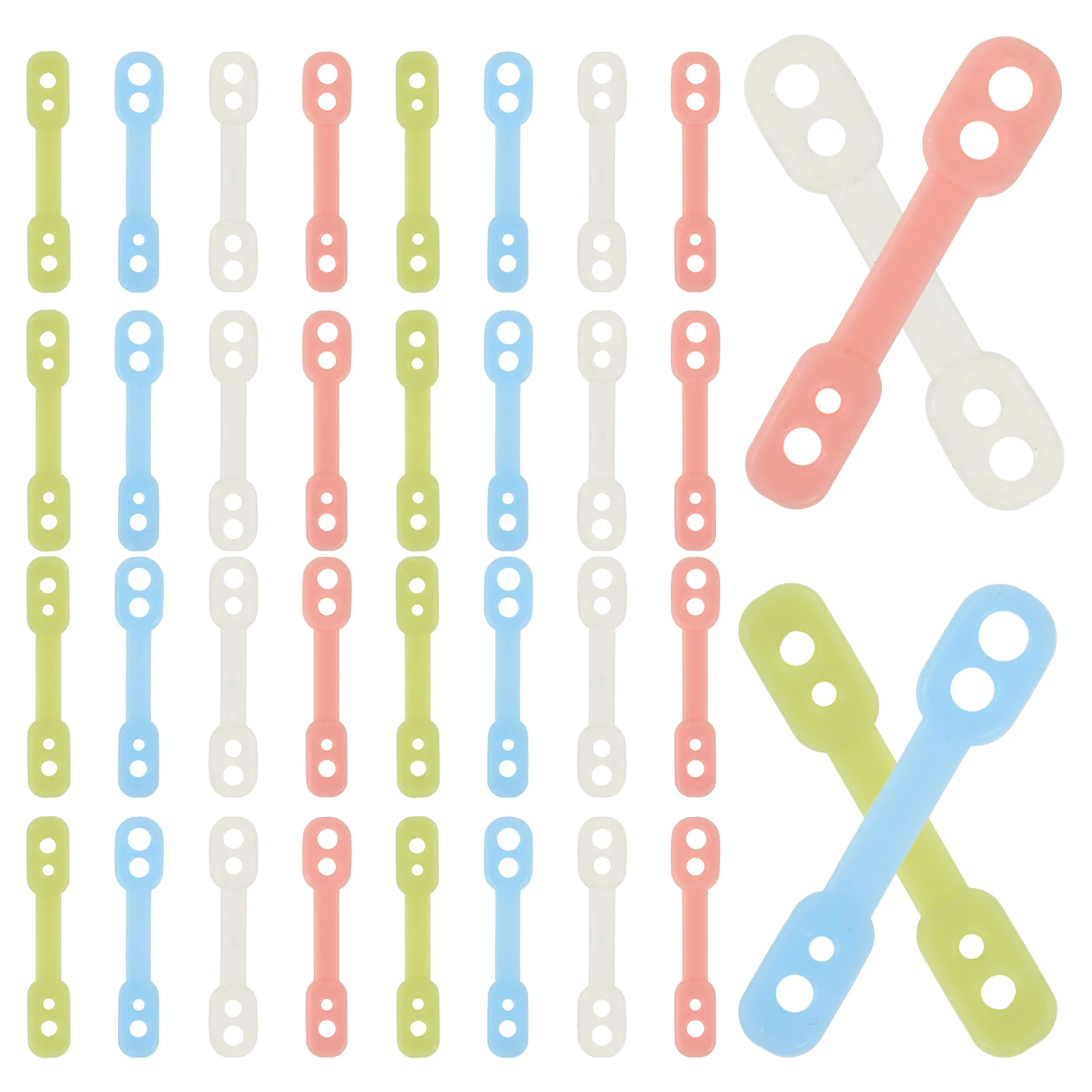 

100Pcs Windproof Hanger Grips Anti Slip Silicone Buckles Practical Home Hanger Fasteners Silicone Windproof Buckles