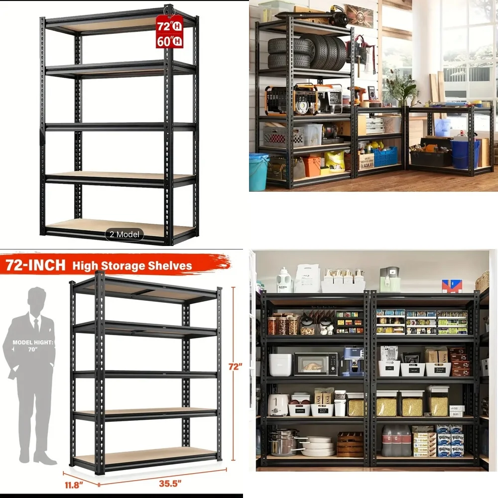 

storage holders5 Tier Storage Cart Heavy Duty 2000 Lb Capacity Adjustable Shelving Unit Organizer for Home Garage Workshop