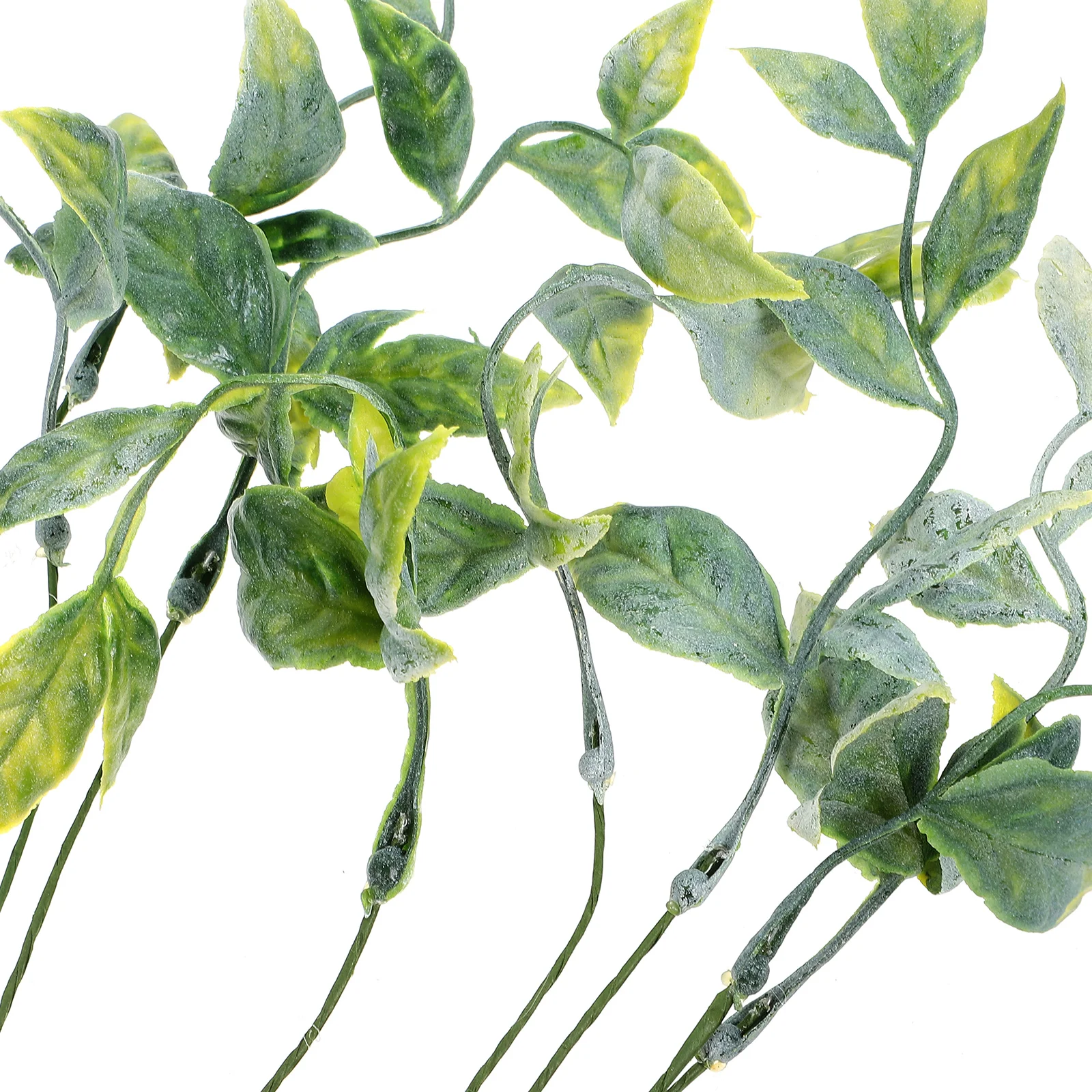 

10pcs Plant Stems Realistic Green Leaves Home Party Plant Stems Decor Office Decor Faux Plants Greenery Simulation Model