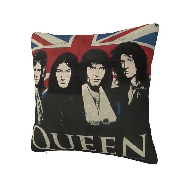 Custom Freddie Mercury Queen Band Cushion Cover Soft Nordic Pillow Cases Decor Home