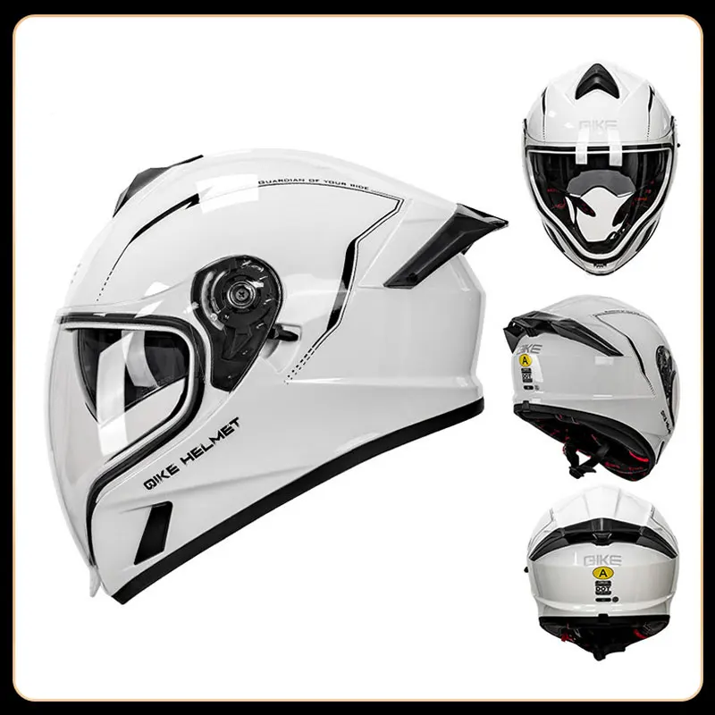 

Motorcycle helmets with small wind noise DOT approved large tail locomotive helmets reserved bluetooth headset slots